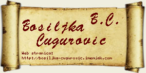 Bosiljka Čugurović vizit kartica